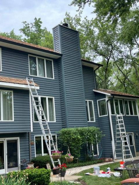 Roofline and chimney detail